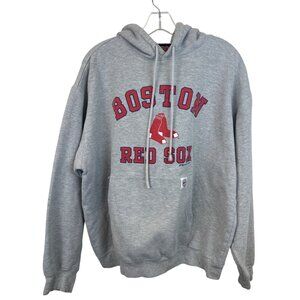 Vintage Stitches Men's L Boston Red Sox Gray Hoodie Sweatshirt MLB Y2K